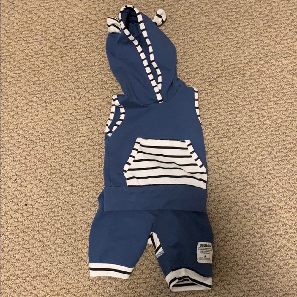 Infant boys tank and short outfit